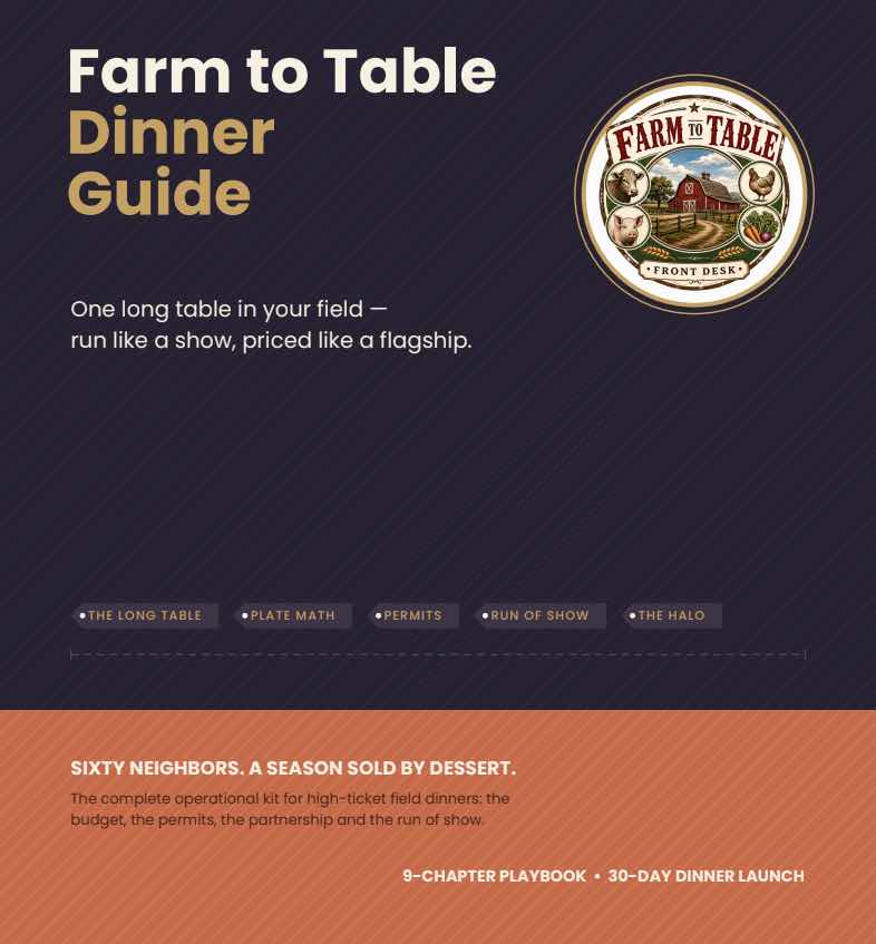 Farm-to-Table Dinner Guide cover