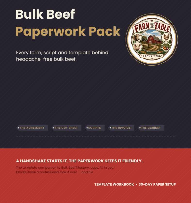 Bulk Beef Paperwork Pack cover