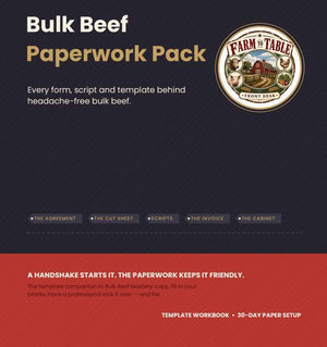 Bulk Beef Paperwork Pack cover