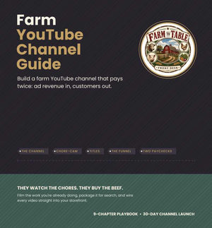 Farm YouTube Channel Guide cover