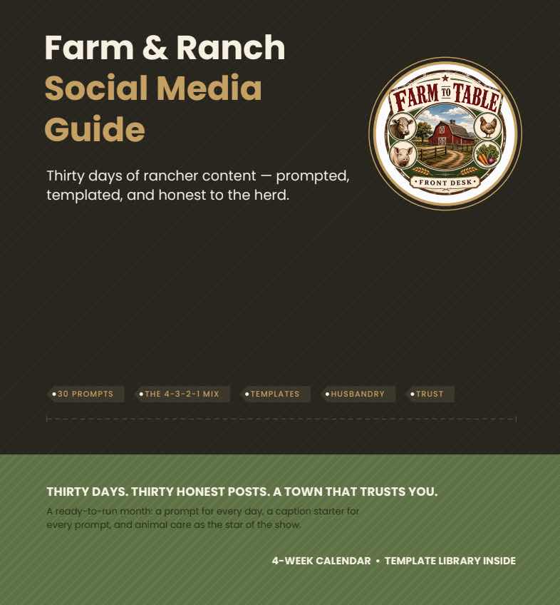 Farm & Ranch Social Media Guide cover