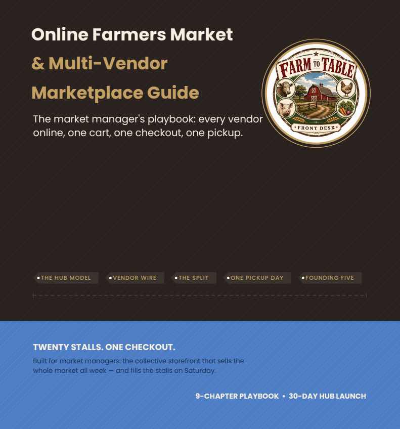 Online Farmers Market & Multi Vendor Marketplace Guide cover