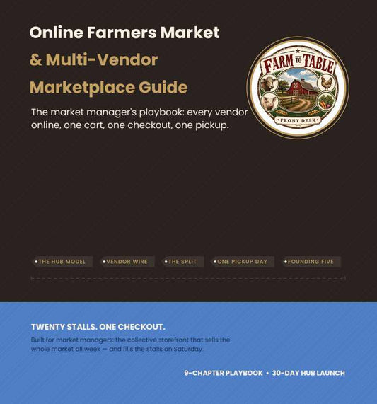 Online Farmers Market & Multi Vendor Marketplace Guide cover