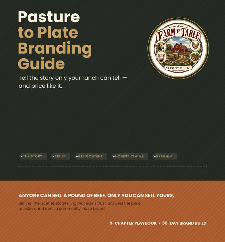 Pasture to Plate Branding Guide cover