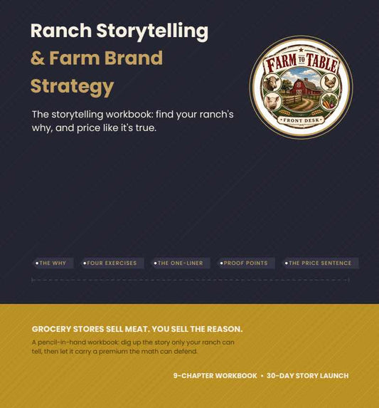 Ranch Storytelling & Farm Brand Strategy workbook cover