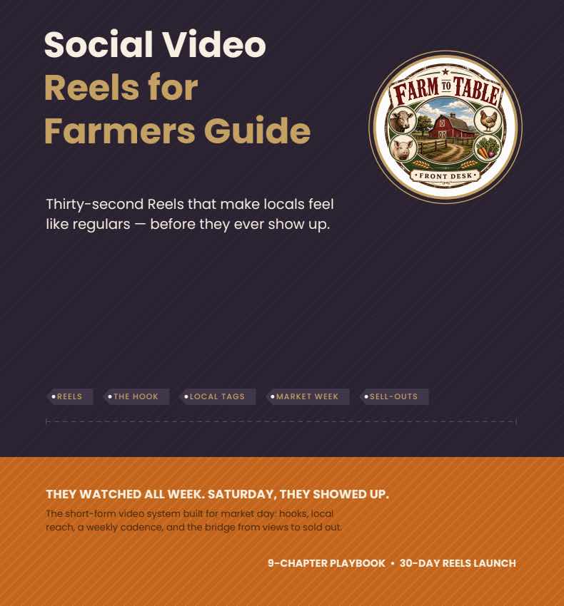 Social Video Reels for Farmers Guide cover