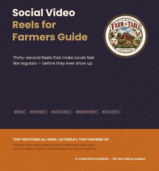 Social Video Reels for Farmers Guide cover