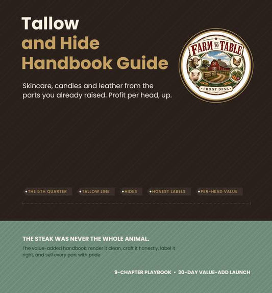 Tallow and Hide Handbook Guide cover